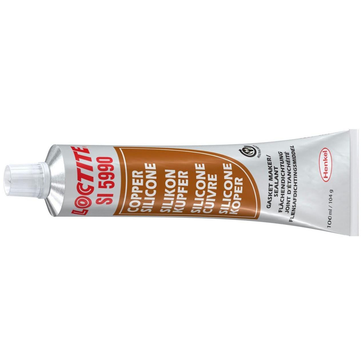PATE A JOINT CARTER MOTEUR SILICONE CUIVRE LOCTITE 5990, TUBE 100 ml 0