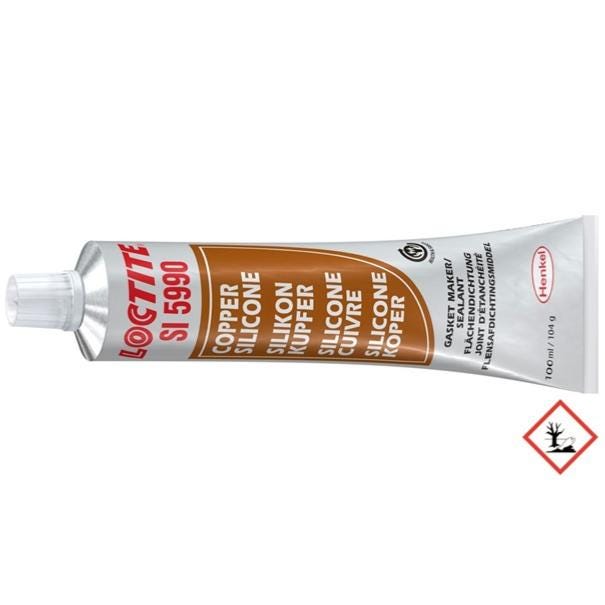 PATE A JOINT CARTER MOTEUR SILICONE CUIVRE LOCTITE 5990, TUBE 100 ml 1
