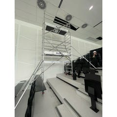 Echafaudage roulant alu - embase simple - hauteur de travail max 4.90m - 7120030 4
