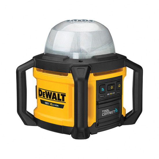 Projecteur de chantier tool connect 18v xr dewalt - sans batterie ni chargeur - dcl074-xj