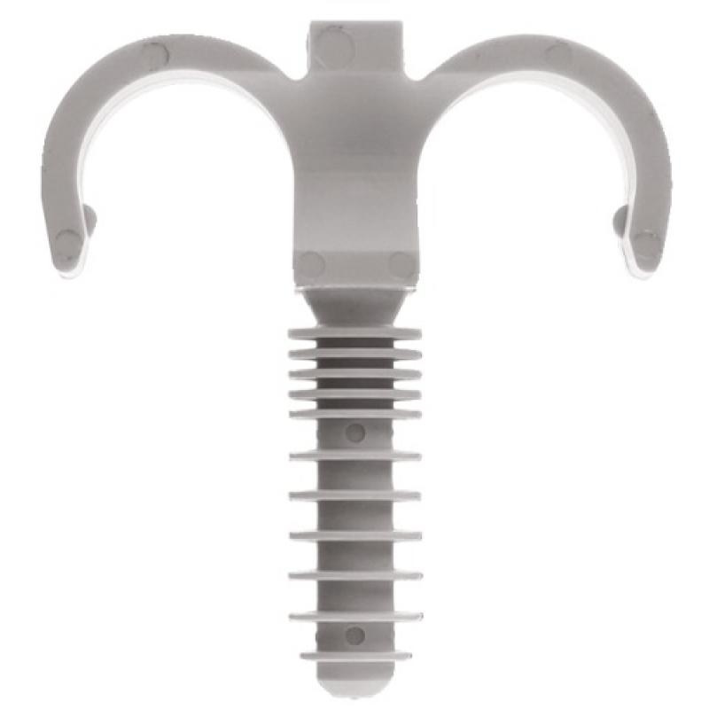 Clips doubles spécial PER diamètre 25 mm en boîte de 100