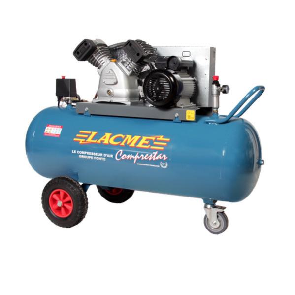 Compresseur à courroie 3kW Monophasé 20m3/h cuve 150L 20V150M Lacme