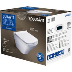 Pack WC suspendu DuraStyle 370 x 540 mm blanc 45300900A1 Duravit 1