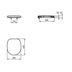 Ideal Standard - Abattant WC avec couvercle blanc - Matura Ideal standard 1