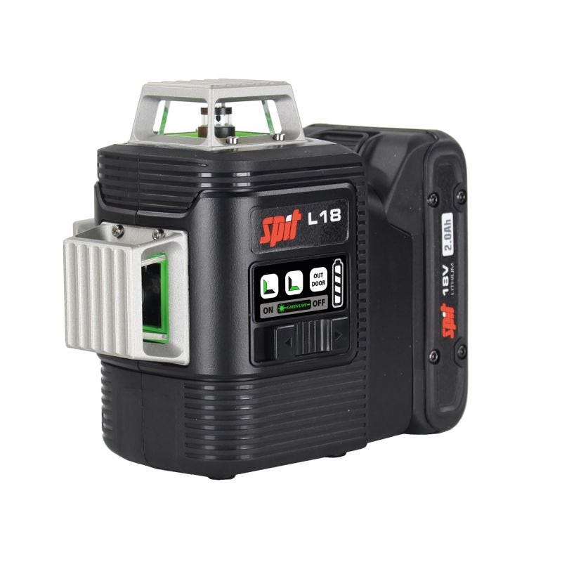 Laser vert 18V L18 3D 360° (sans batterie ni chargeur) avec trépied + coffret KEYBOX - SPIT - 054558 0
