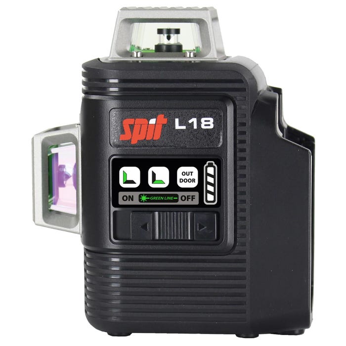Laser vert 18V L18 3D 360° (sans batterie ni chargeur) avec trépied + coffret KEYBOX - SPIT - 054558 1