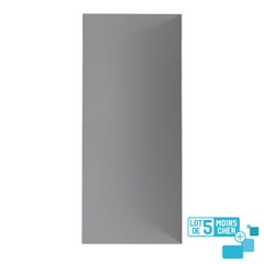 LOT de 5 Panneaux Muraux pour salle de bains en Aluminium Gris - 90x210cm - WALL'IT 2