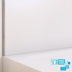 LOT de 3 Panneaux Muraux pour salle de bains en Aluminium Blanc - 120x210cm - WALL'IT 1
