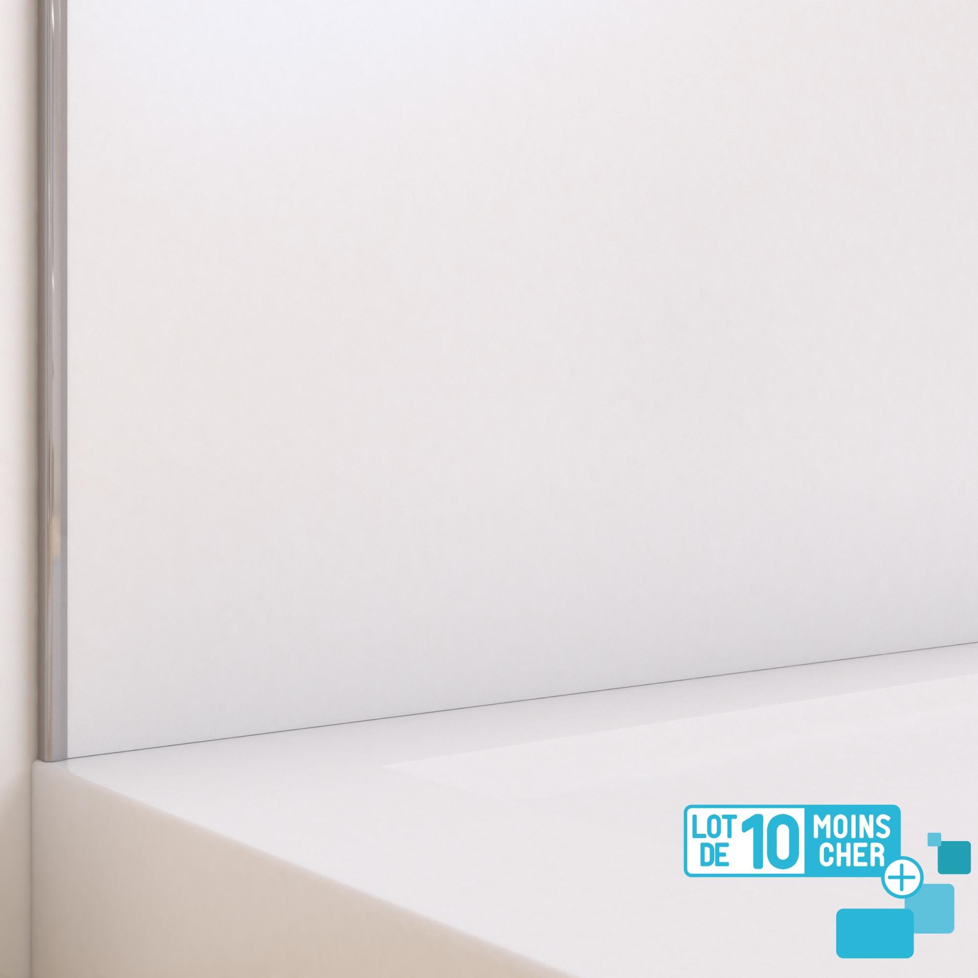 LOT de 10 Panneaux Muraux pour salle de bains en Aluminium Blanc - 120x210cm - WALL'IT 1