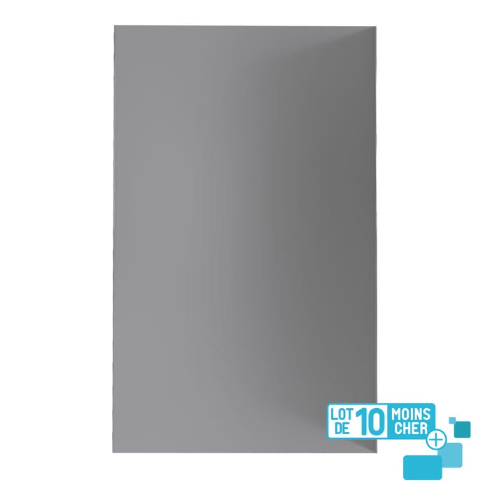 LOT de 10 Panneaux Muraux pour salle de bains en Aluminium Gris - 120x210cm - WALL'IT 2