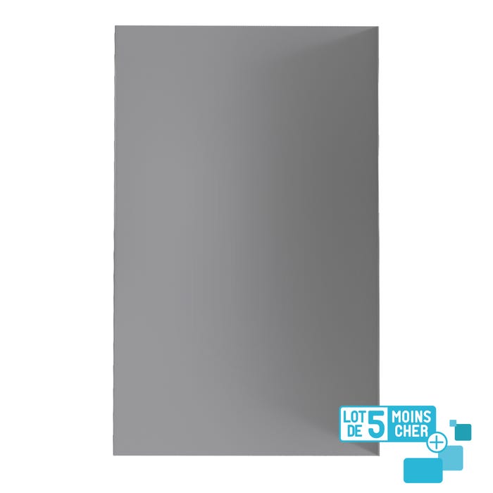 LOT de 5 Panneaux Muraux pour salle de bains en Aluminium Gris - 120x210cm - WALL'IT 2