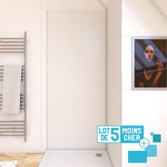 LOT de 5 Panneaux Muraux pour salle de bains en Aluminium Blanc - 90x210cm - WALL'IT 0