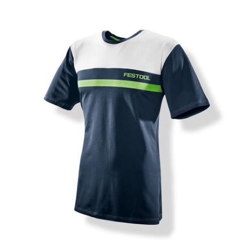 T-shirt hommes tendance bleu marine/blanc/vert FASH-FT1-L - FESTOOL - 577302 2