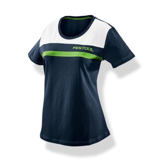 T-shirt femmes tendance bleu marine/blanc/vert FASH-LAD-FT1-M - FESTOOL - 577307 2