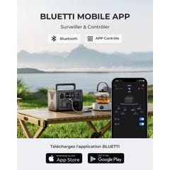 Générateur solaire Bluetti EB3A+Batterie d'extension B80(câble de connexion 29.9€ en cadeau)Centrale électrique LiFePO4 1074Wh pour camping,extérieur 2