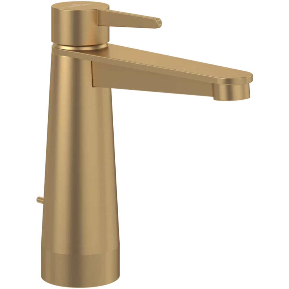 Mitigeur lavabo VILLEROY ET BOCH Conum ouverture dessus avec tirette Chrome Brushed Gold 0