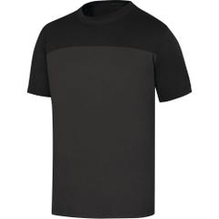 Tee-shirt 100% coton GENOA2 gris/noir TS - DELTA PLUS - GENO2GNPT 0