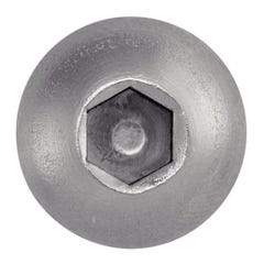 Vis à métaux tête bombée six pans creux - Inox A2 6x18 mm - Boîte de 200 0