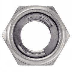 Ecrou hexagonale indesserable avec bague métal - Inox A2 M5 - Boîte de 100 0