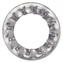 Rondelle -Eventail- à dentures intérieures JZ - Acier Zn Ø3 mm - Boîte de 500