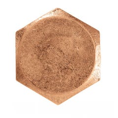 Vis à métaux tête hexagonale - Filetage totale - Laiton 10x50 mm - Boîte de 50