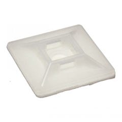 Support de lien blanc adhesif - Nylon 6.6 4,6 mm - Boîte de 100 0