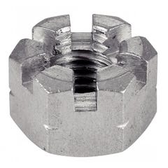 Ecrou hexagonal à crenaux - Inox A4 M16 - Boîte de 25 0