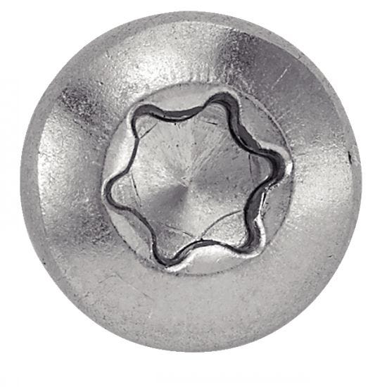 Vis à métaux tête cylindrique six lobes - Inox A4 6x35 mm - Boîte de 200 0