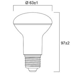 Lampe REFLED E27 IRC 80 230V 630lm - SYLVANIA - 0026690 1