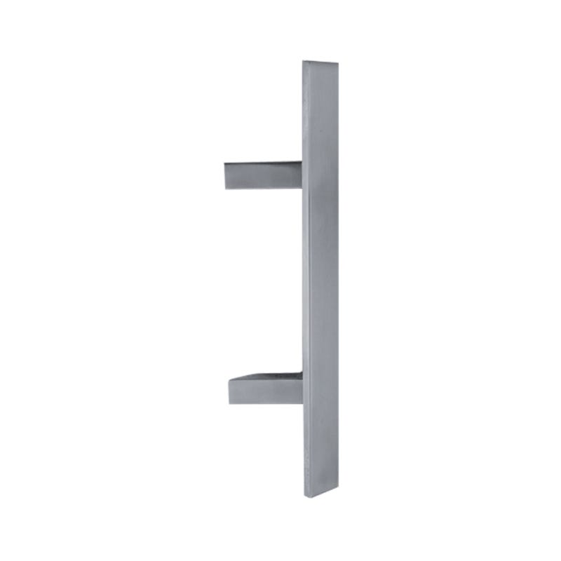 Poignée de tirage d-line rectangulaire 2 supports inclinés - Entraxe (mm) : 400 - Longueur (mm) : 600 - Finition : Inox 0