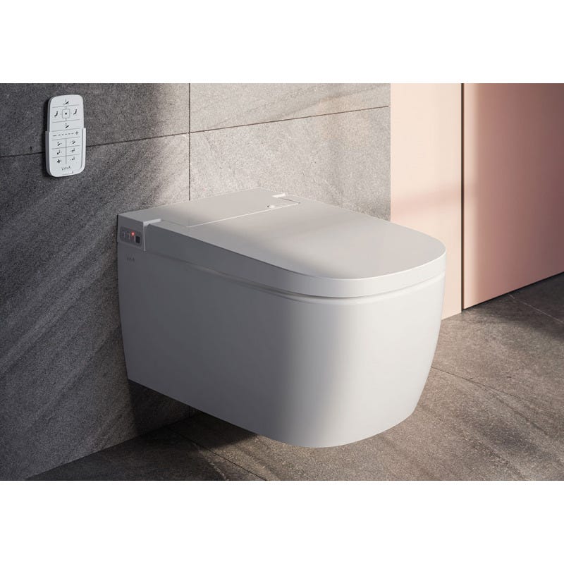 Vitra V-Care 1.1 Smart Comfort WC lavant avec commande à distance + Multifonctions personnalisables 100% hygiénique 5674B003-6194 1
