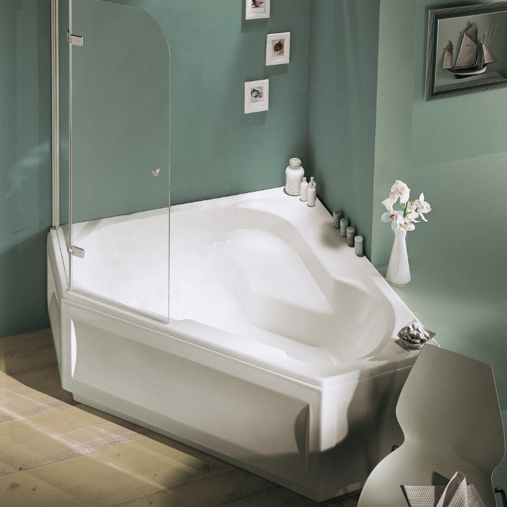 Tablier d'angle baindouche JACOB DELAFON réversible blanc