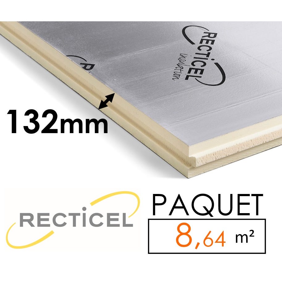 PANNEAU DE SARKING EUROTOIT 132MM DE MARQUE RECTICEL - PAQUET DE 8,64M² 0