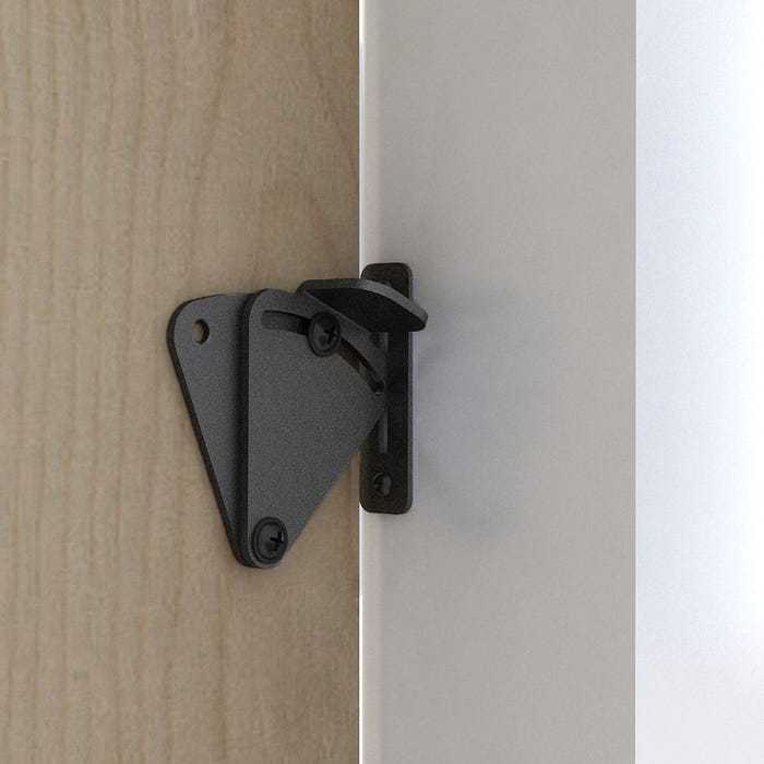 Schulte Loquet pour portes coulissantes en bois, noir 0