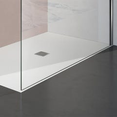 GRAND VERRE Paroi de douche 30x200 avec profilé et barre de maintien chromés Paroi de douche en verre transparent anti-calcaire 2