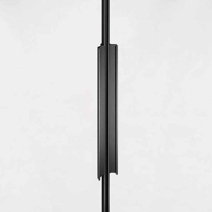 GRAND VERRE Porte de douche pivotante 90x190 à ouverture intérieure et extérieure profilé noir mat 2