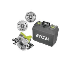 Pack RYOBI Scie circulaire RCS1600-K2B - 1600W - 66mm - 1 lame 48 dents - 2 lames 24 dents 0