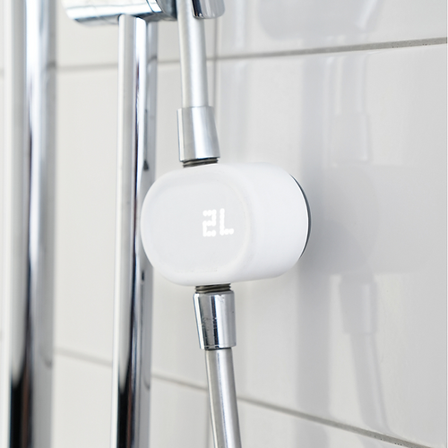Compteur d'eau pour la douche : Capteur ILO par ILYA - autonome en énergie, fabriqué en France 0