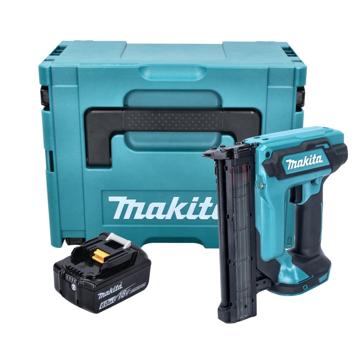 Makita DFN 350 G1J Cloueur sans fil 15 - 35mm 18V + 1x Batterie 6,0 Ah + Coffret Makpac - sans chargeur 0