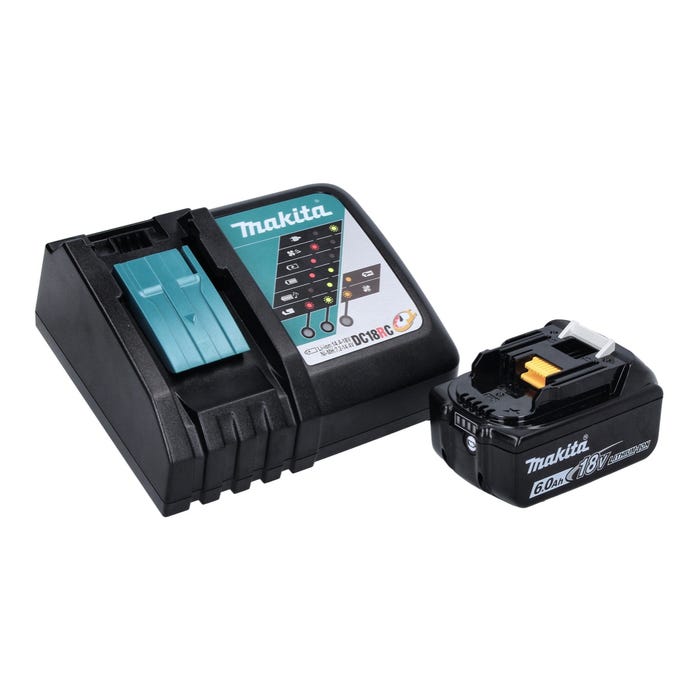 Makita DFN 350 RG1J Cloueur sans fil 15 - 35mm 18V + 1x Batterie 6,0 Ah + Chargeur + Coffret Makpac 3