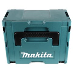 Makita DPJ 180 RTJ Fraiseuse à rainurer sans fil, 18 V Li-Ion + 2x Batteries 5,0 Ah + Chargeur + Makpac 2