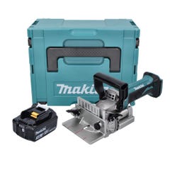 Makita DPJ 180 F1J 18 V Machine à rainurer sans fil 18 V 100 mm + 1x Batterie 3,0 Ah + Makpac - sans chargeur 0