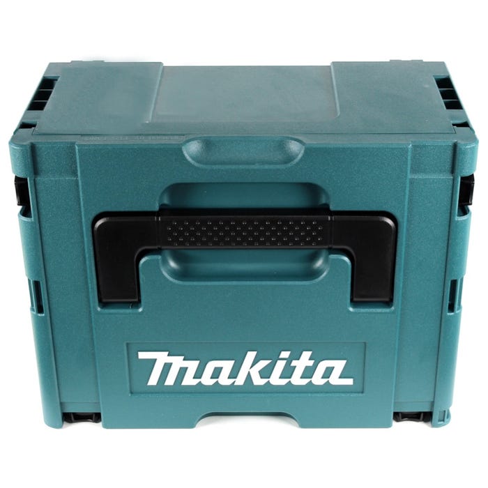 Makita DPJ 180 RMJ Lamelleuse sans fil 18V Li-Ion + 2x Batteries 4Ah + Chargeur + Coffret Makpac 2