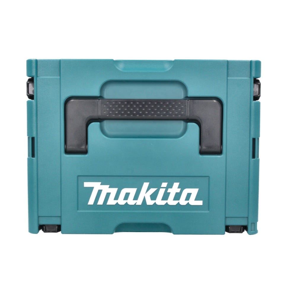 Makita DPJ 180 RGJ Machine à rainurer sans fil 18 V 100 mm + 2x Batteries 6,0 Ah + Chargeur + Makpac 2