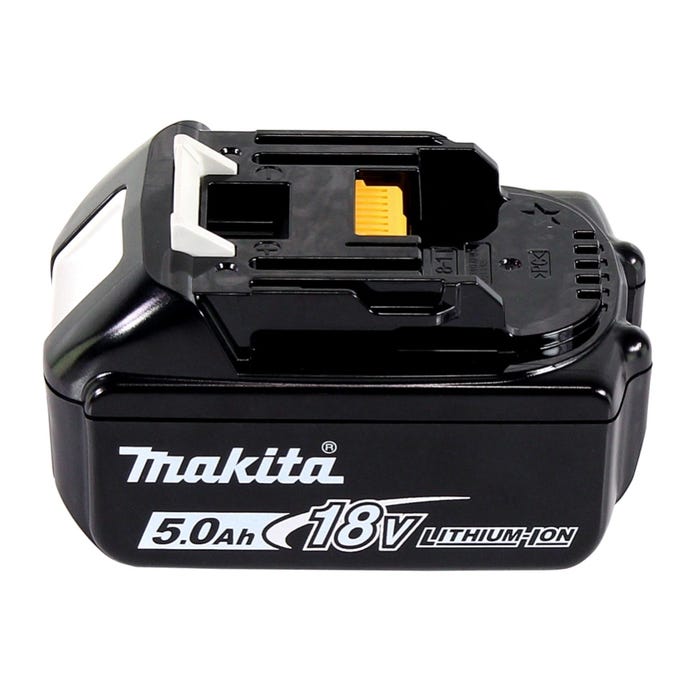 Makita DTM 52 T1J Outil multifonction Découpeur-ponceur sans fil Brushless Starlock Max 18 V + 1x Batterie 5,0Ah + Coffret 3