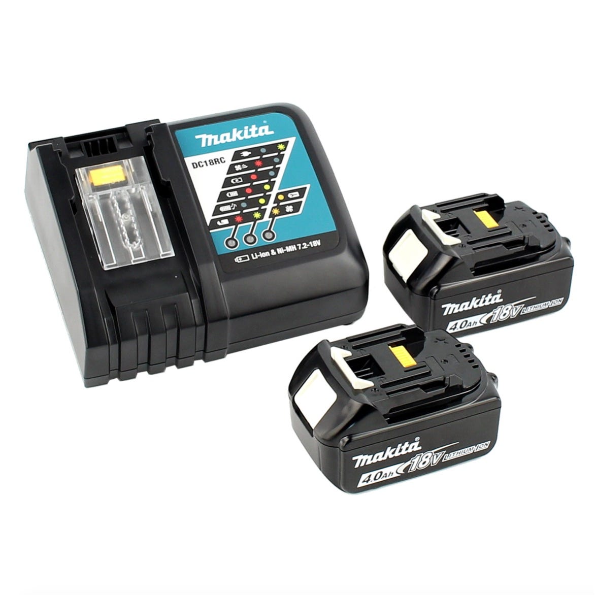 Makita DFR 750 RMJ Visseuse automatique sans fil à Magasin 18V 45-75mm + 2x Batteries 4,0Ah + Chargeur + Coffret Makpac 3