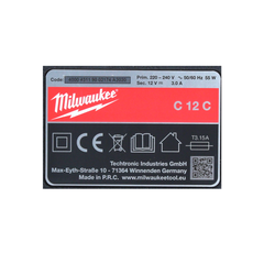 Kit de démarrage Milwaukee 12 V avec 4x batterie 2,0 Ah + kit chargeur M12 C12C 3