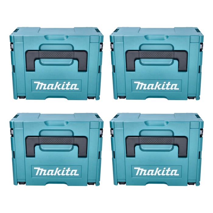 Makita MAKPAC Gr. 3 Coffret plastique 395 x 295 x 215 mm - 4 pcs. (4x 821551-8) 0