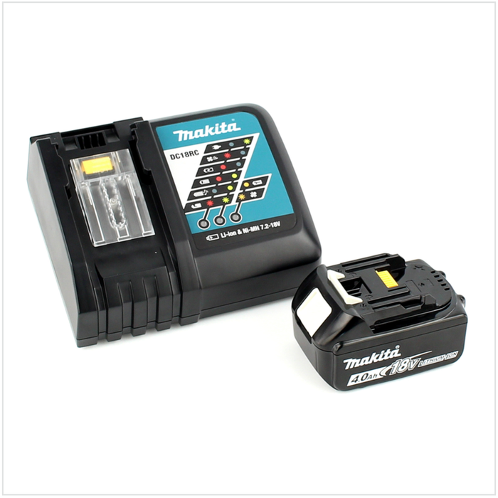 Makita DDF 451 RM1J Perceuse visseuse sans fil, 18V 80Nm + 1x Batterie 4,0Ah + Chargeur rapide + Makpac 3