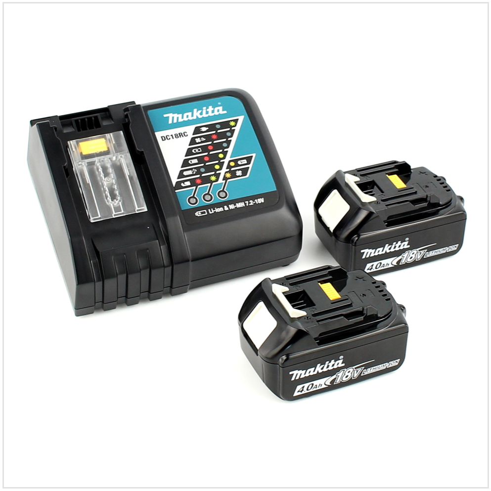 Makita DDF 451 RMJ Perceuse visseuse sans fil, 18V 80Nm + 2x Batteries 4,0Ah + Chargeur + Makpac 3